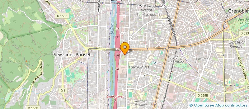 localisation de l'entreprise MADAME AMELIE CHAUVIN à GRENOBLE