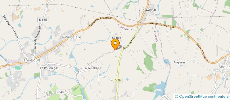 localisation de l'entreprise MADAME AMELIE CHEVALLIER  PRIVEZAC