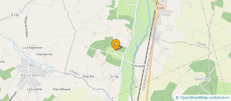 localisation de l'entreprise MADAME AMELIE CHOLOUX à CHALAIS