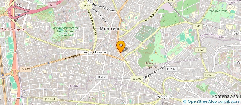 localisation de l'entreprise MADAME AMELIE CHOQUET à MONTREUIL