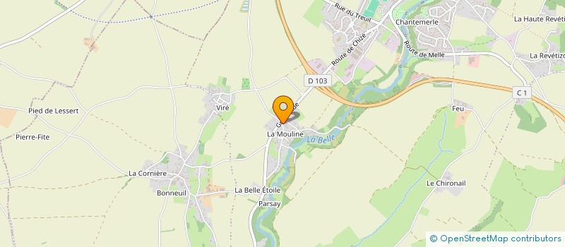 localisation de l'entreprise MADAME AMELIE CHRISTMANN  CELLES-SUR-BELLE