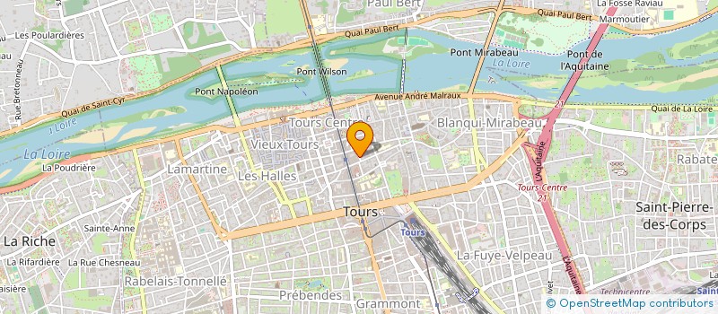 localisation de l'entreprise MADAME AMELIE CLAVEAU  TOURS