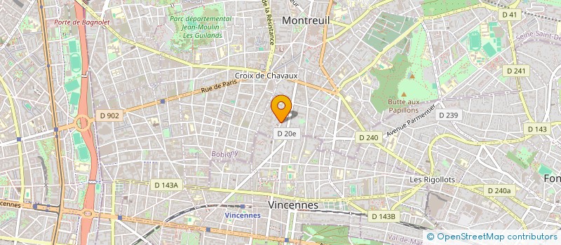 localisation de l'entreprise MADAME AMELIE CONFIDA à MONTREUIL