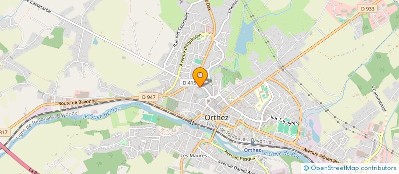 localisation de l'entreprise MADAME AMELIE COQUELLE  ORTHEZ