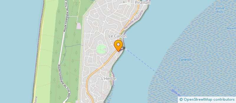 localisation de l'entreprise MADAME AMELIE COR  LEGE-CAP-FERRET