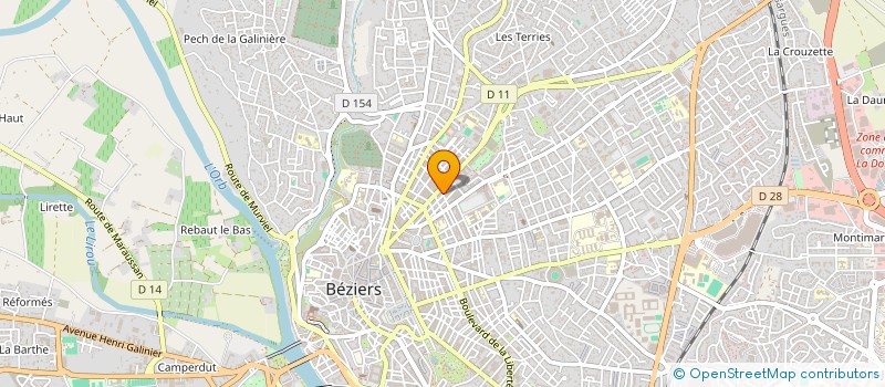 localisation de l'entreprise MADAME AMELIE CORBIERE  BEZIERS