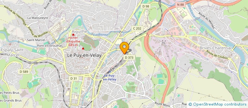 localisation de l'entreprise MADAME AMELIE CORNOLO  LE PUY-EN-VELAY