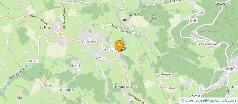 localisation de l'entreprise MADAME AMELIE COTE  CUINZIER