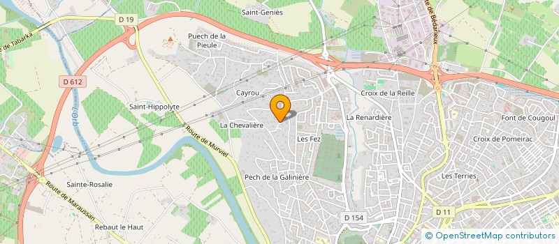 localisation de l'entreprise MADAME AMELIE COURANT à BEZIERS