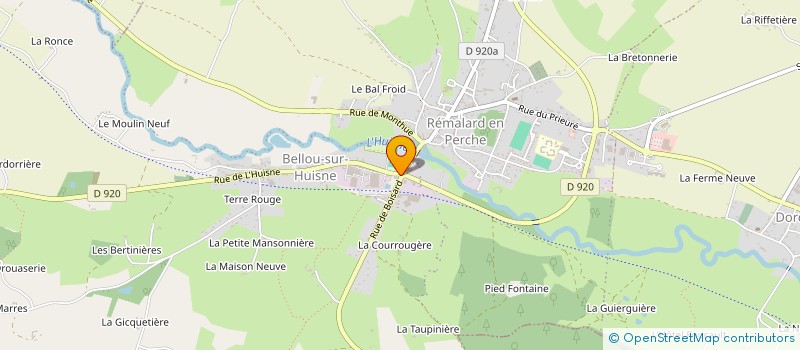localisation de l'entreprise MADAME AMELIE COUTEL à REMALARD EN PERCHE