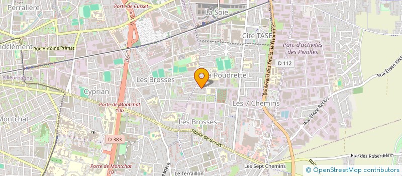 localisation de l'entreprise MADAME AMELIE CRASSARD  VAULX-EN-VELIN