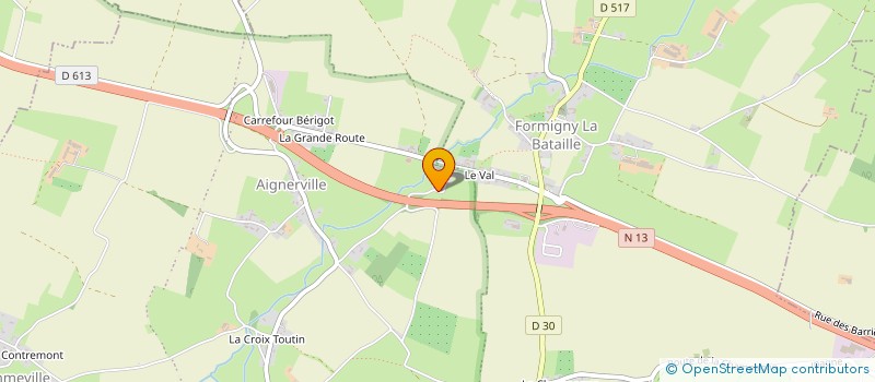 localisation de l'entreprise MADAME AMELIE CROSVILLE  FORMIGNY LA BATAILLE