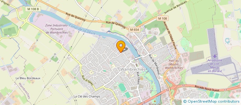 localisation de l'entreprise MADAME AMELIE CUVILLIER à WAMBRECHIES