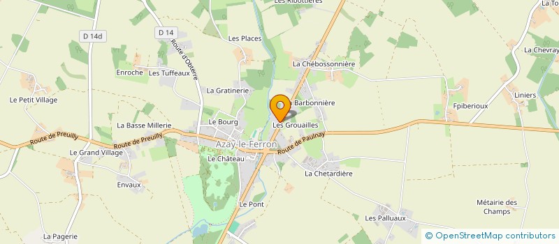 localisation de l'entreprise MADAME AMELIE DANGE à AZAY-LE-FERRON