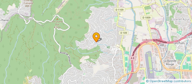 localisation de l'entreprise MADAME AMELIE DANGEL  MANDELIEU-LA-NAPOULE