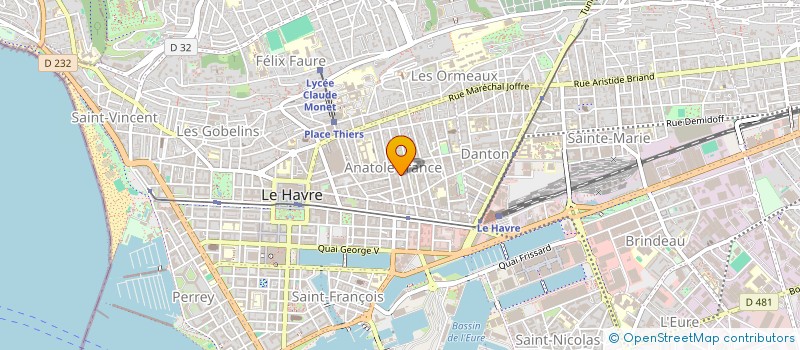 localisation de l'entreprise MADAME AMELIE DAUBEUF  LE HAVRE