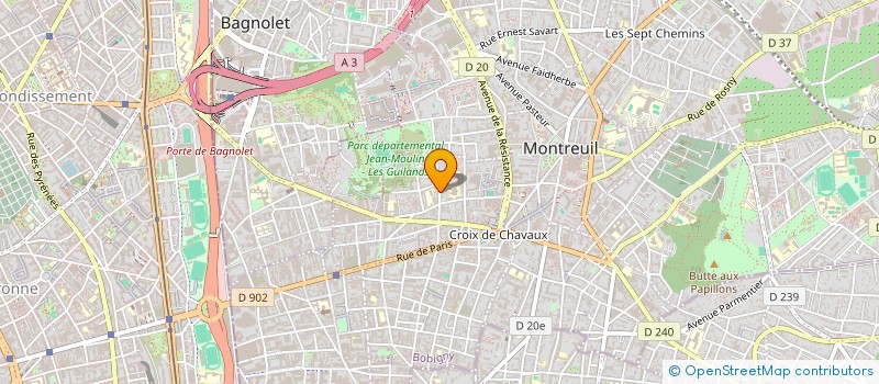 localisation de l'entreprise MADAME AMELIE DAUTEUR à MONTREUIL