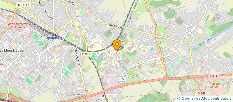 localisation de l'entreprise MADAME AMELIE DAVID  BETHUNE