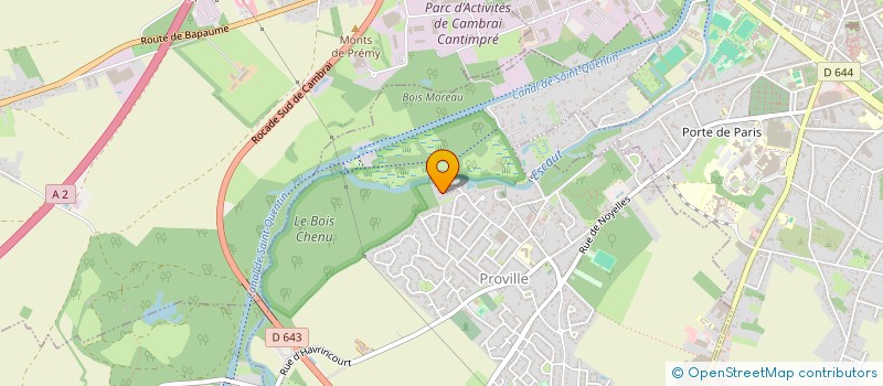 localisation de l'entreprise MADAME AMELIE DEBUIRE  PROVILLE