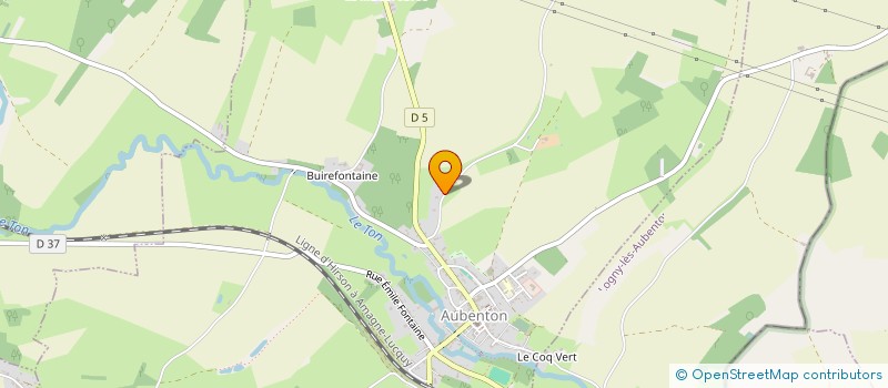 localisation de l'entreprise MADAME AMELIE DELASSEAUX  AUBENTON