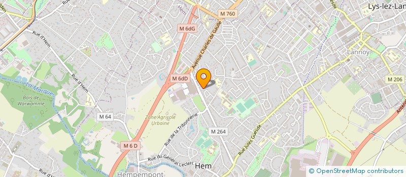 localisation de l'entreprise MADAME AMELIE DELATTRE  ROUBAIX