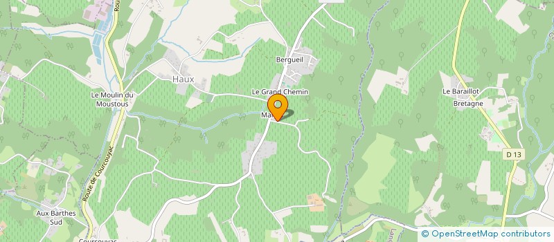 localisation de l'entreprise MADAME AMELIE DELBERGHE  HAUX