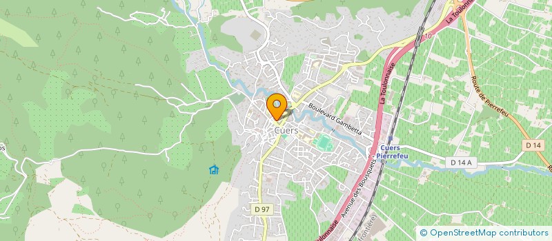 localisation de l'entreprise MADAME AMELIE DELUILLE  CUERS