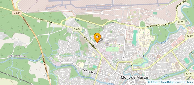 localisation de l'entreprise MADAME AMELIE DENTELLE  MONT-DE-MARSAN