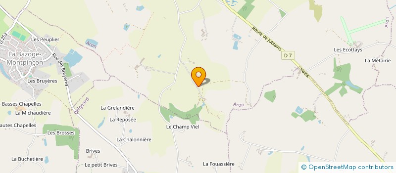localisation de l'entreprise MADAME AMELIE DEROUET à ARON