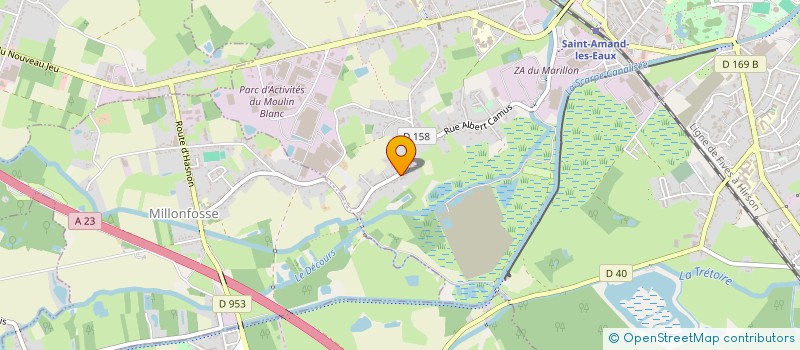 localisation de l'entreprise MADAME AMELIE DHESSE à SAINT-AMAND-LES-EAUX