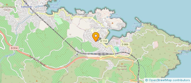 localisation de l'entreprise MADAME AMELIE DIEUMEGARD  PORT-VENDRES