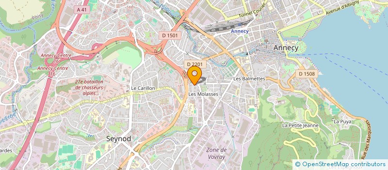 localisation de l'entreprise MADAME AMELIE DIONE à ANNECY