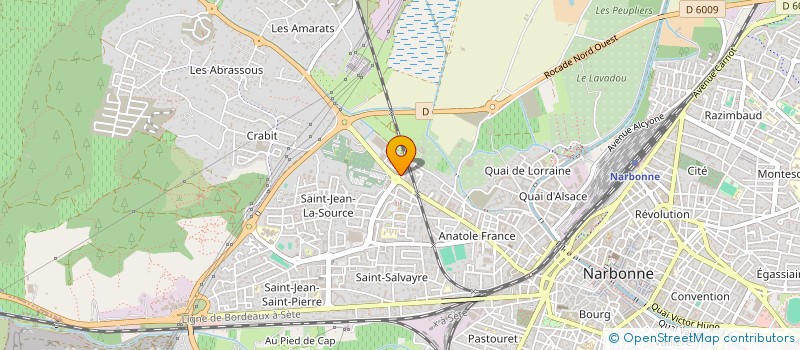 localisation de l'entreprise MADAME AMELIE DONADIEU à NARBONNE