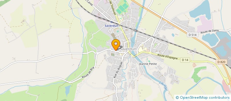localisation de l'entreprise MADAME AMELIE DOURNEL à SAVERDUN