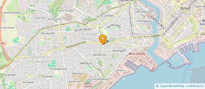localisation de l'entreprise MADAME AMELIE DUBET à BREST