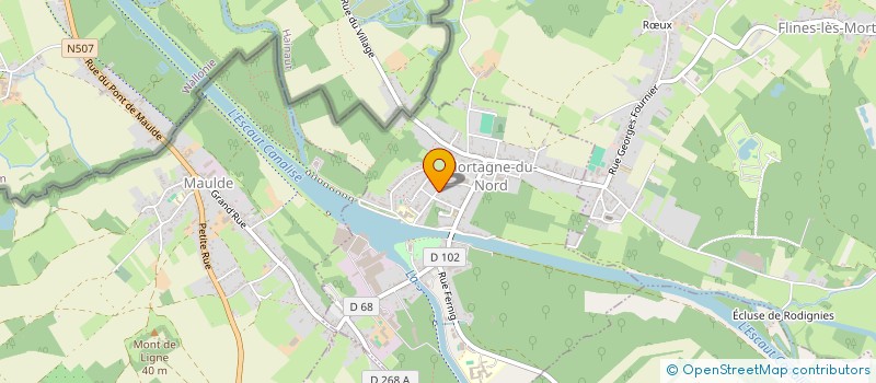 localisation de l'entreprise MADAME AMELIE DUBOCAGE  MORTAGNE-DU-NORD