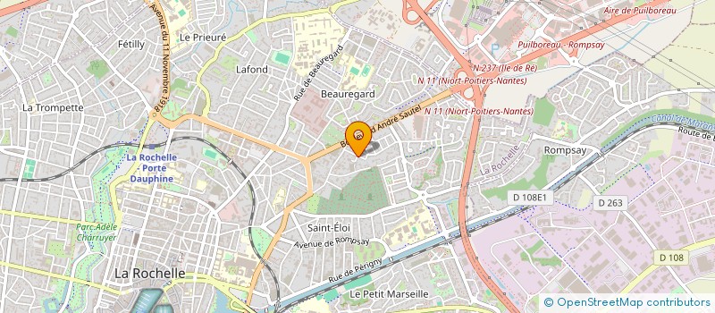 localisation de l'entreprise MADAME AMELIE DUBOIS  LA ROCHELLE