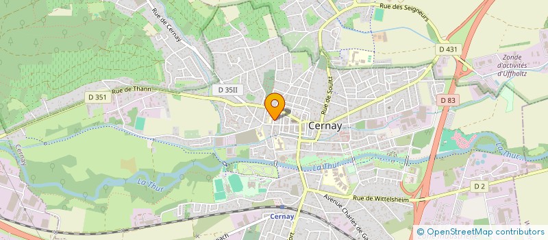 localisation de l'entreprise MADAME AMELIE DUBOIS  CERNAY