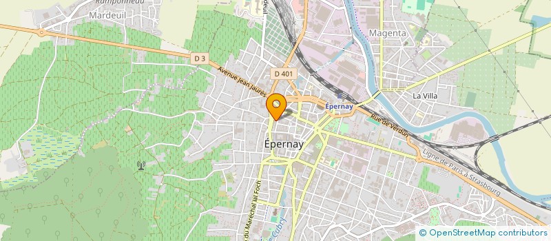 localisation de l'entreprise MADAME AMELIE DUBUS à EPERNAY