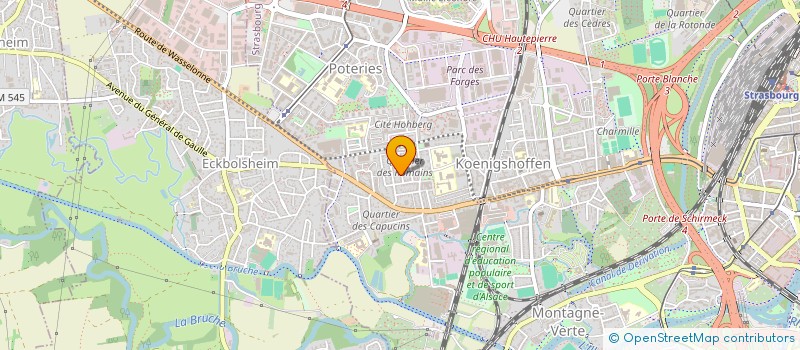 localisation de l'entreprise MADAME AMELIE DUFOUR à STRASBOURG