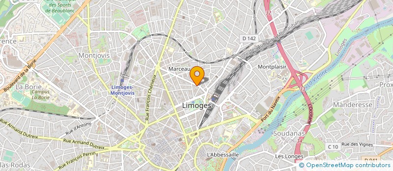 localisation de l'entreprise MADAME AMELIE DUMOND à LIMOGES