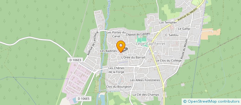 localisation de l'entreprise MADAME AMELIE DUMONTIER  LEGE-CAP-FERRET