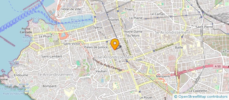 localisation de l'entreprise MADAME AMELIE DUVERNET à MARSEILLE