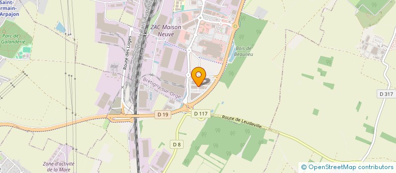 localisation de l'entreprise MADAME AMELIE DUVILLIER à BRETIGNY-SUR-ORGE