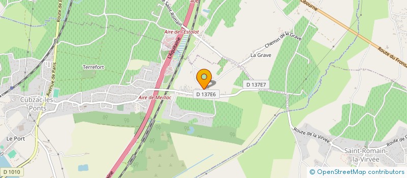 localisation de l'entreprise MADAME AMELIE ECOTIERE  CUBZAC-LES-PONTS