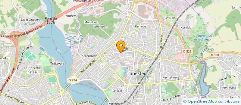 localisation de l'entreprise MADAME AMELIE EVAIN  LANESTER