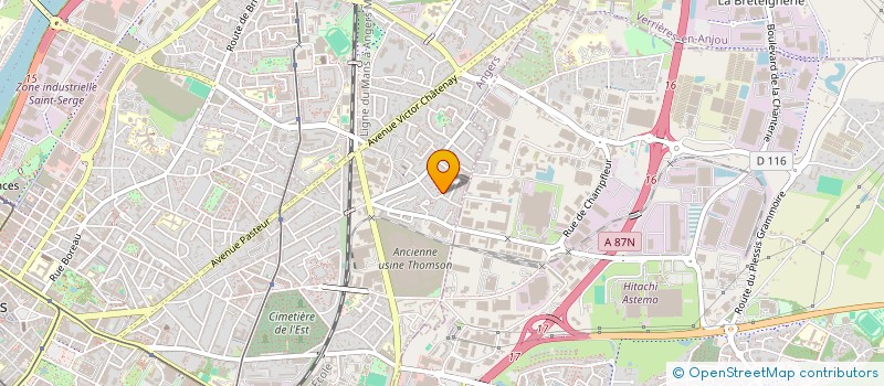 localisation de l'entreprise MADAME AMELIE EVENOU à ANGERS