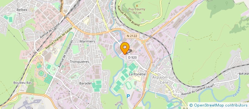 localisation de l'entreprise MADAME AMELIE FABRE à AURILLAC