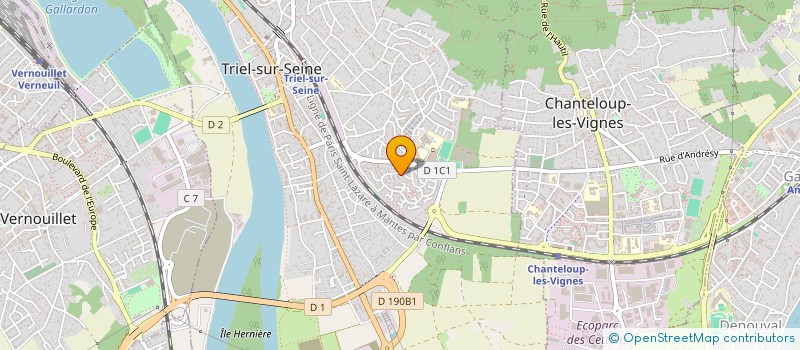 localisation de l'entreprise MADAME AMELIE FEBWIN  TRIEL-SUR-SEINE