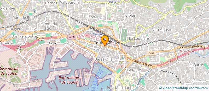 localisation de l'entreprise MADAME AMELIE FERRADOU  TOULON